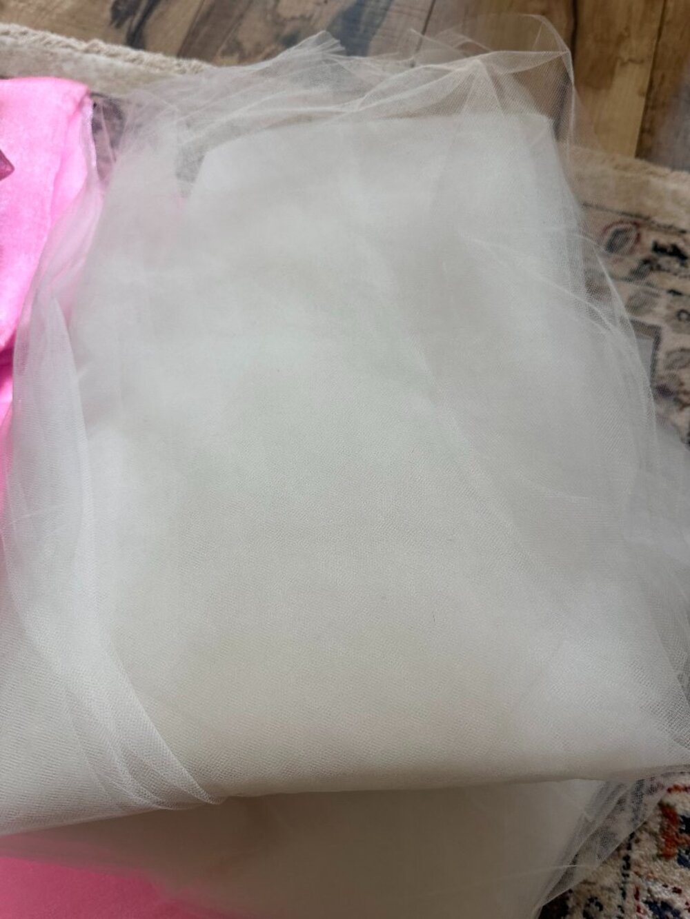 White Tulle Fabric 11 yr x 110 in